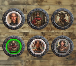 360 Unique DnD Character Tokens with Conditions – Perfect for RPG & Virtual Tabletop Games